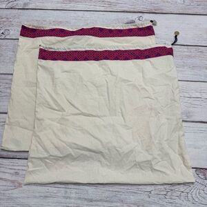 Tory Burch Dust Bag Two Bags Cotton Canvas 20x20